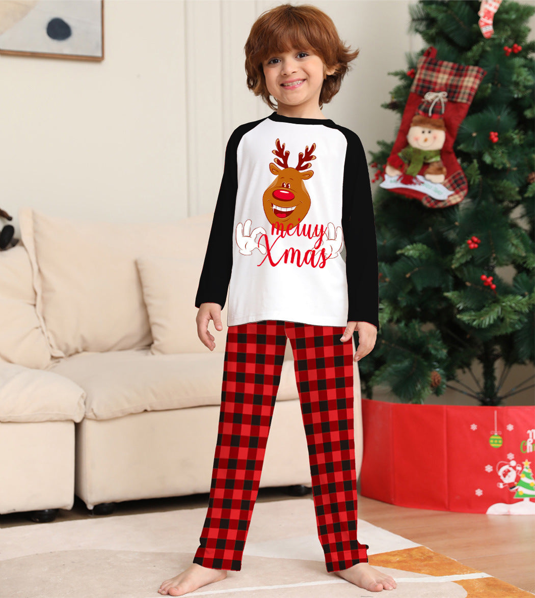 Family Reindeer Xmas Raglan & Red Plaid Pyjamas – image 5
