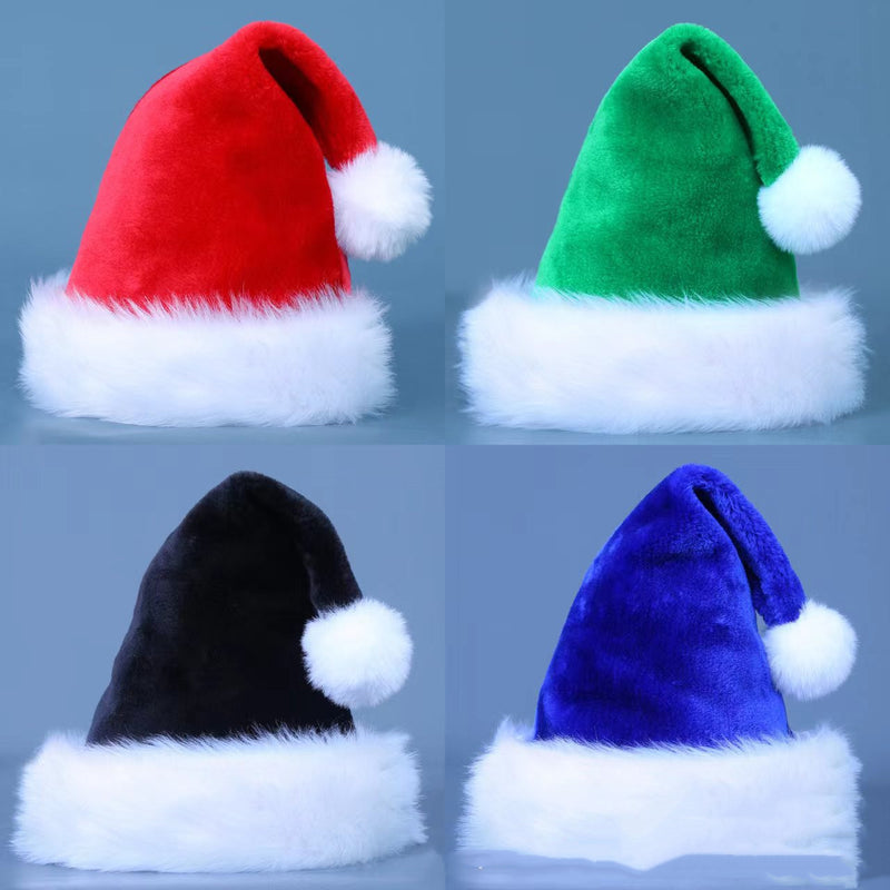 Plush Santa Hat – Adult & Child Sizes