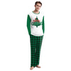 Couples' Green Raglan & Plaid Christmas Pyjamas – image 7