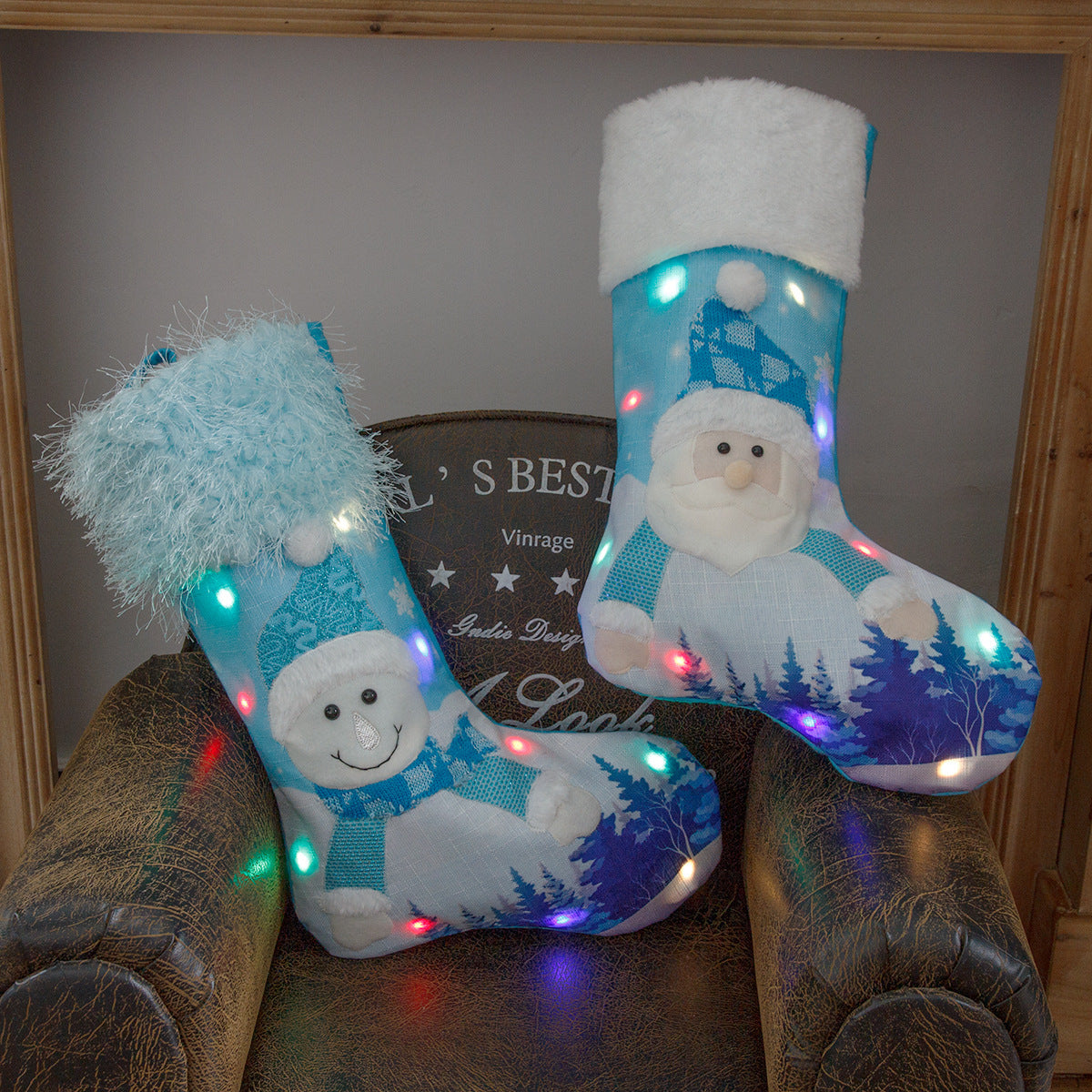 Light-Up Christmas Stocking, 47 cm
