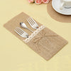 Jute & Lace Christmas Cutlery Pocket – image 4