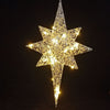 White Eight-Point Star Ornament – image 2