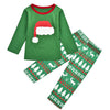 Family Green Santa Hat & Tree Print Pyjamas – image 4