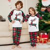 Family Leaping Reindeer & Green Plaid Pyjamas