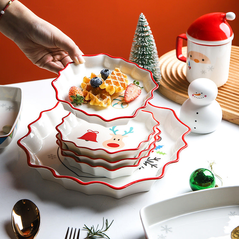 Retro Christmas Porcelain Plates & Mugs – image 3