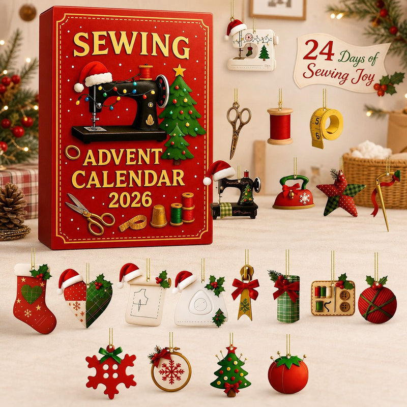 Christmas Acrylic Ornament Advent Set, 24 Pieces