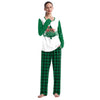 Couples' Green Raglan & Plaid Christmas Pyjamas – image 6