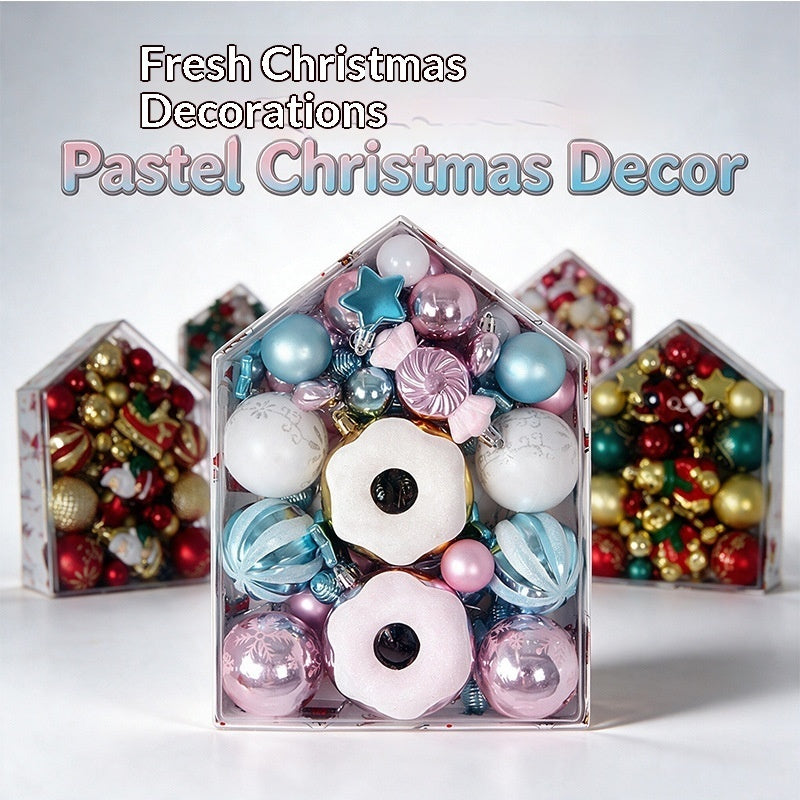 Christmas Ornament Set, 72 Pieces