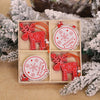 Wooden Christmas Ornament Set, 12 Pieces – image 5