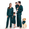 Family Green Tartan Christmas Pyjamas with Dog Bandana