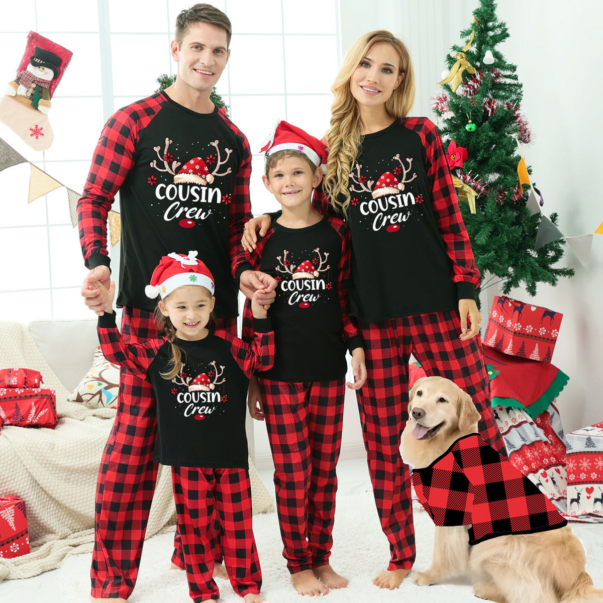 Family Cousin Crew Christmas Plaid Pyjamas