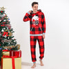 Family Daddy Bear Hooded Buffalo Plaid Pyjamas – image 6
