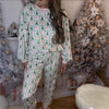 Women's Christmas Tree Print Pyjamas – Green & Pink – image 4