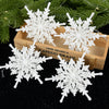 White Snowflake Christmas Ornament, 12 cm