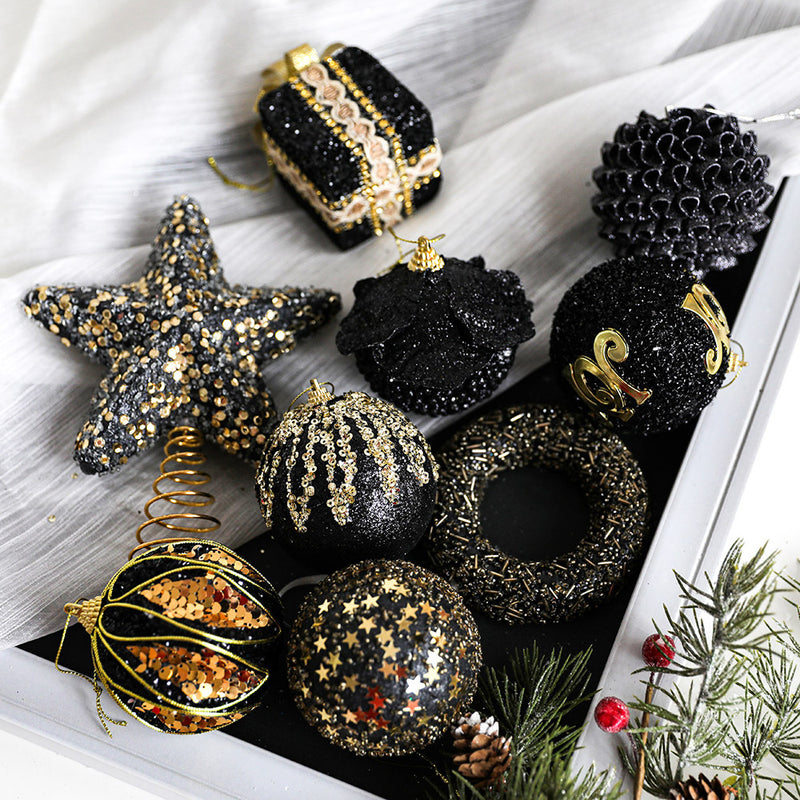Black & Gold Christmas Ornament