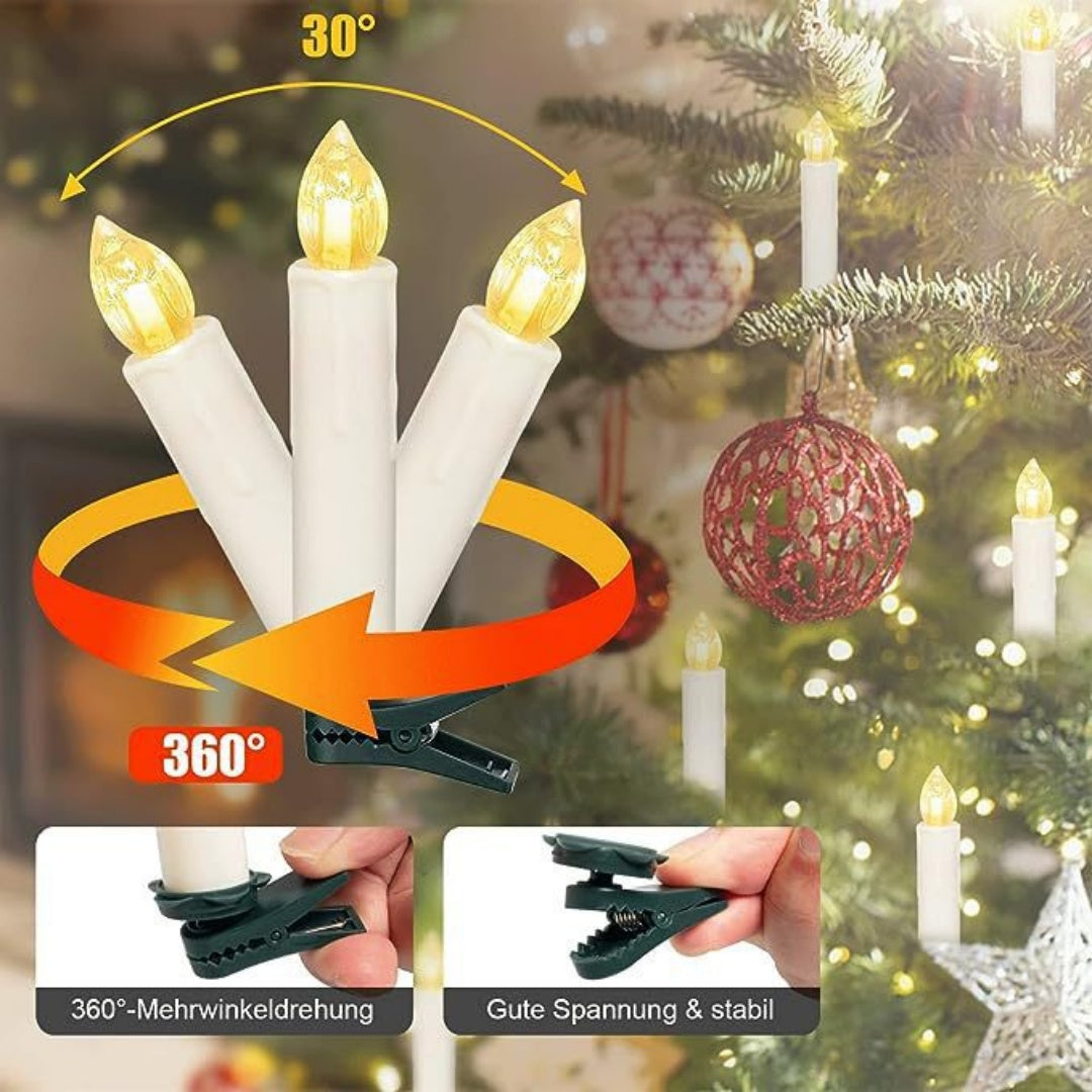 Solar LED Candle String Lights – 20 Candles – image 4