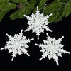 White Snowflake Christmas Ornament, 12 cm – image 3