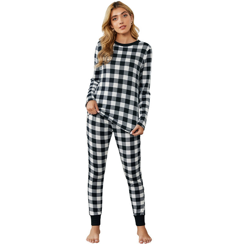 Women's Blue Buffalo Plaid Christmas Pyjamas – image 2