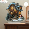 Snowman & Christmas House Acrylic Ornament – image 4