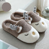 Pink Reindeer Plush Christmas Slippers – image 5