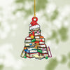 Book-Themed Acrylic Christmas Ornament – image 3