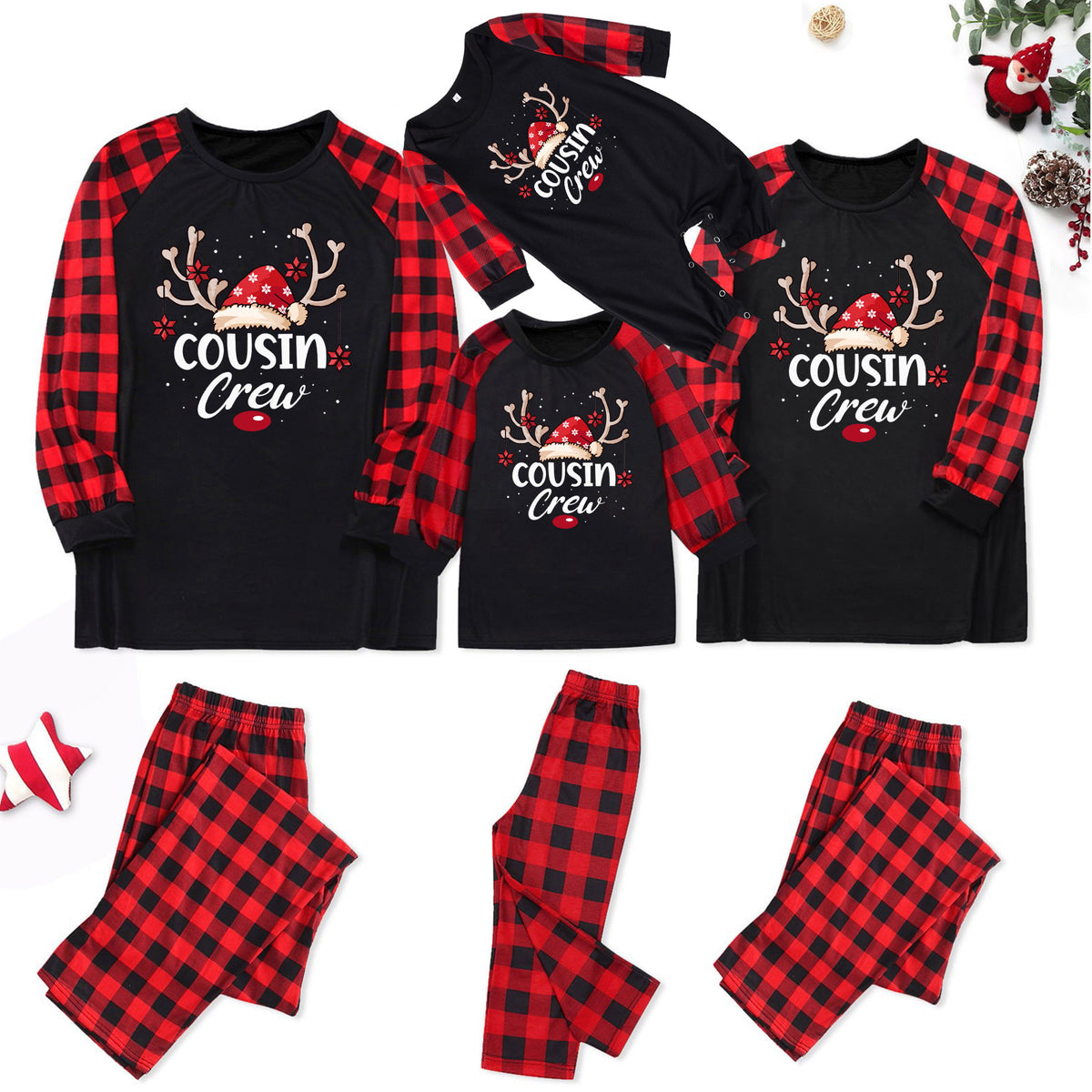 Family Cousin Crew Christmas Plaid Pyjamas – image 5