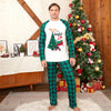 Family White Raglan & Green Plaid Christmas Pyjamas – image 5