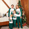 Family White Raglan & Green Plaid Christmas Pyjamas – image 6