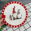 Red Embossed Ceramic Christmas Plate, 10 Inch – image 5