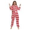 Women's Christmas Reindeer & Snowflake Onesie