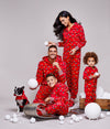 Family Red Christmas Lights Hooded Onesie – image 4