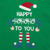 Family Green Happy Ho Ho Ho Stripe Christmas Pyjamas – image 5