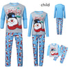 Family Blue Happy Snowman Christmas Pyjamas – image 9
