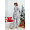 Women's Grey Penguin Hooded Christmas Onesie – image 5