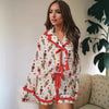 Women's Santa Face Button-Up Christmas Pyjamas – image 3
