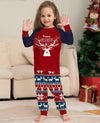 Family Navy & Red Happy Reindeer Pyjamas – image 4