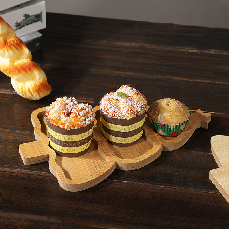 Wooden Christmas Shaped Serving Tray