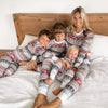 Family Grey Nordic Christmas Pyjamas – Mum, Dad & Kids