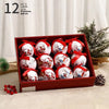 Printed Christmas Bauble Set, 8 cm – image 2