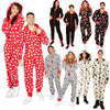 Red Love Heart Hooded Christmas Onesie – image 2