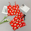 Women's Green Santa & Tree Cami Christmas Pyjamas – image 3