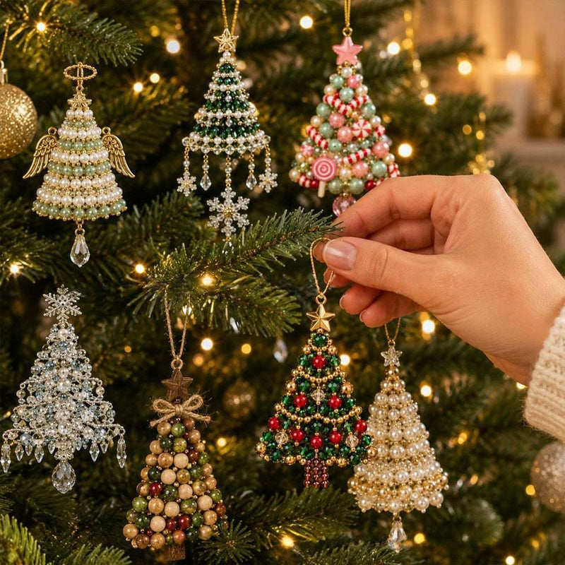 DIY Beaded Christmas Tree Hanging Kit – Assorted Styles