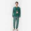 Family Green Stripe Christmas Pyjamas – image 6
