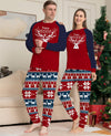 Family Navy & Red Happy Reindeer Pyjamas – image 3