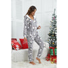 Women's Grey Penguin Hooded Christmas Onesie – image 3