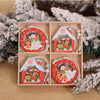 Wooden Christmas Ornament Set, 12 Pieces – image 4