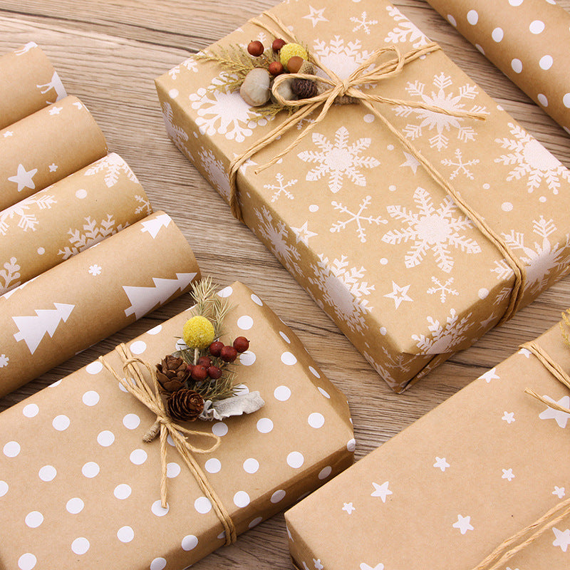 Christmas Kraft Gift Wrap, 44 × 100 cm – image 3
