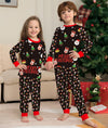 Family Black Christmas Icons Print Pyjamas – image 2
