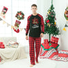 Family Black Merry Christmas Script & Plaid Pyjamas – image 3