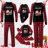 Family Black Santa Sleigh & Plaid Pyjamas – image 5